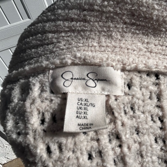 Jessica Simpson Cream Belted Cardigan - Picture 3 of 3